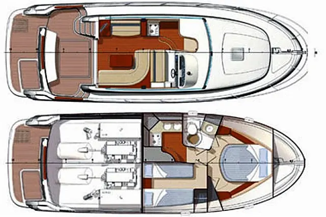 Jeanneau Prestige 36 Fly - Layout