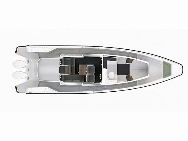 Axopar 37 XC Cross Cabin (2 cabins) - Tlocrt